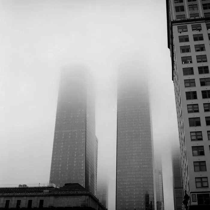 Analogfoto, aufgenommen mit Hasselblad 501cm auf Ilford HP5+, New York
