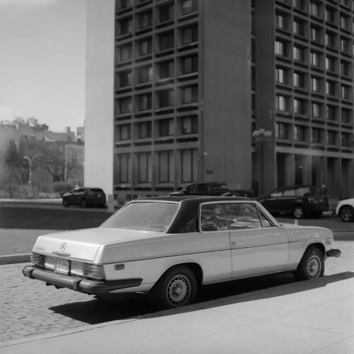 Analogfoto, aufgenommen mit Hasselblad 501cm auf Ilford HP5+, New York